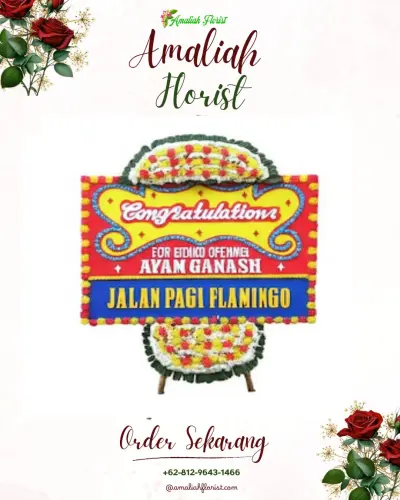 Bunga Papan Congratulation di Tegalglagah